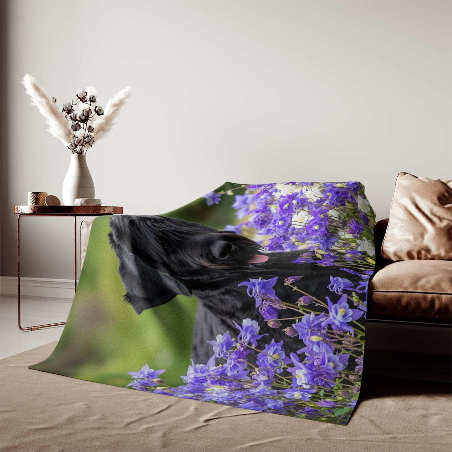 Black Russian Terrier Sweatshirt Blanket