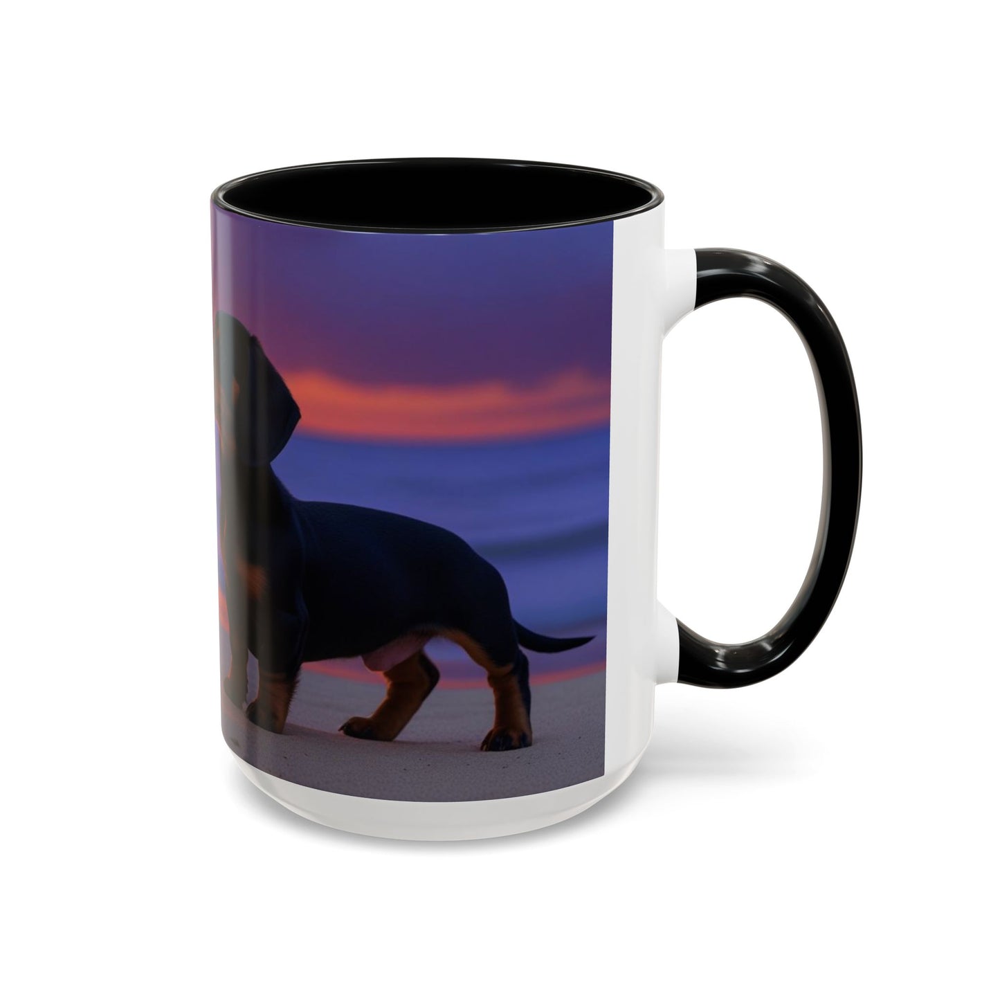 Dachshund Love Accent Coffee Mug - Perfect Gift for Dog Lovers