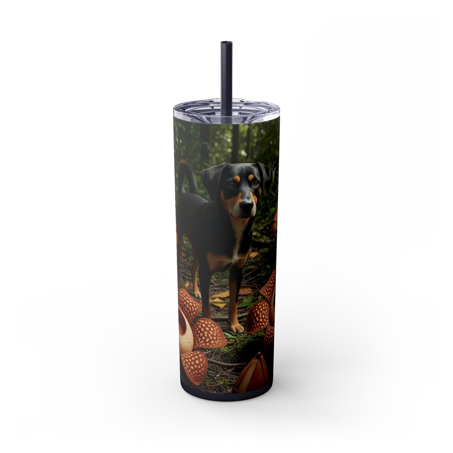 Telomian Skinny Tumbler with Straw, 20oz