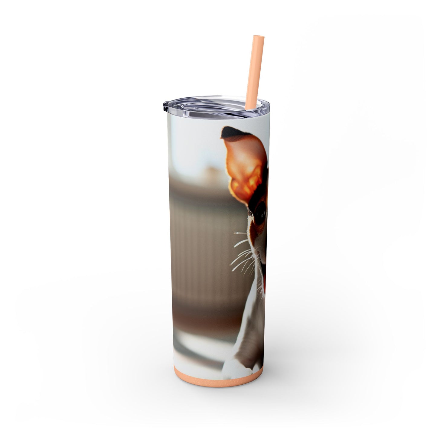 Toy Fox Terrier Tumbler with Straw, 20oz