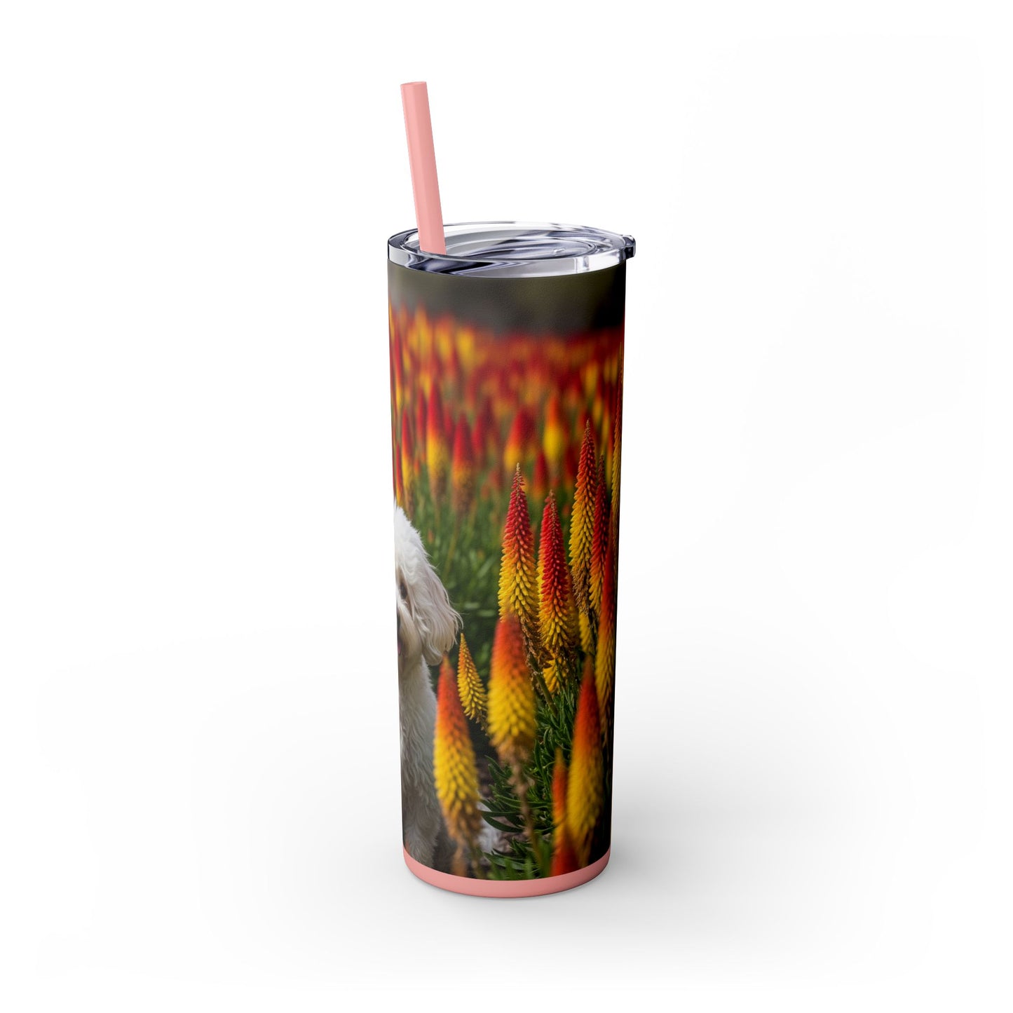 Bichonpoo Tumbler with Straw, 20oz
