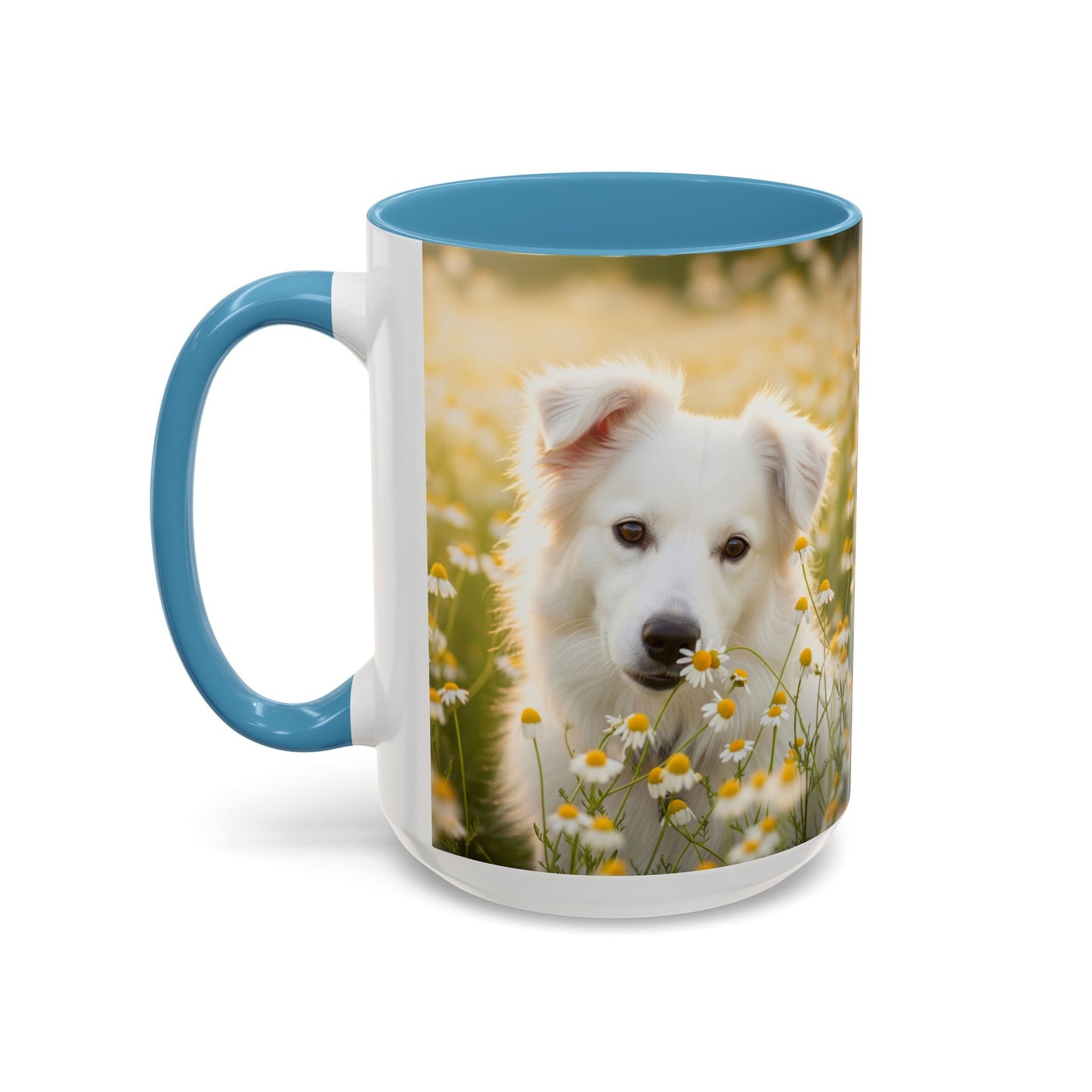 Russkaya Tsvetnaya Bolonka Accent Coffee Mug - Perfect Gift for Dog Lovers