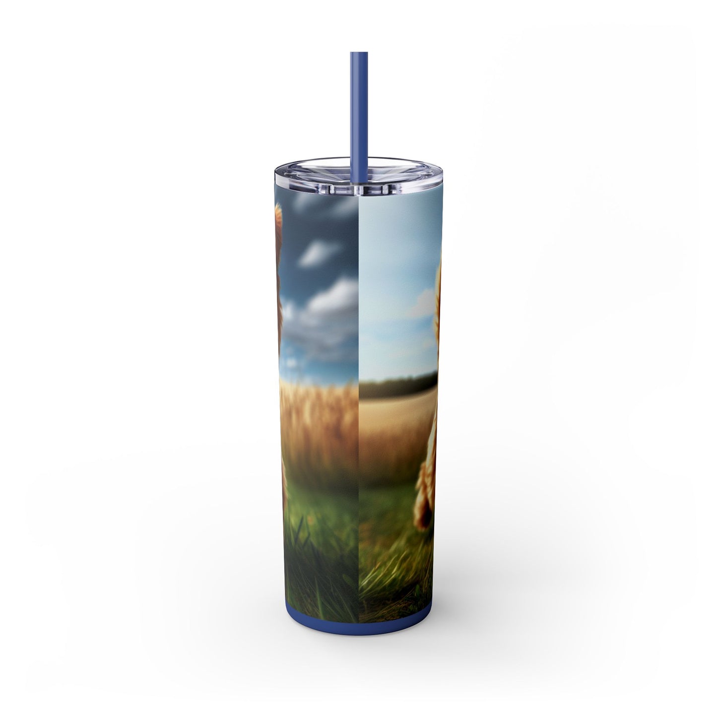 Norfolk Terrier Tumbler with Straw, 20oz