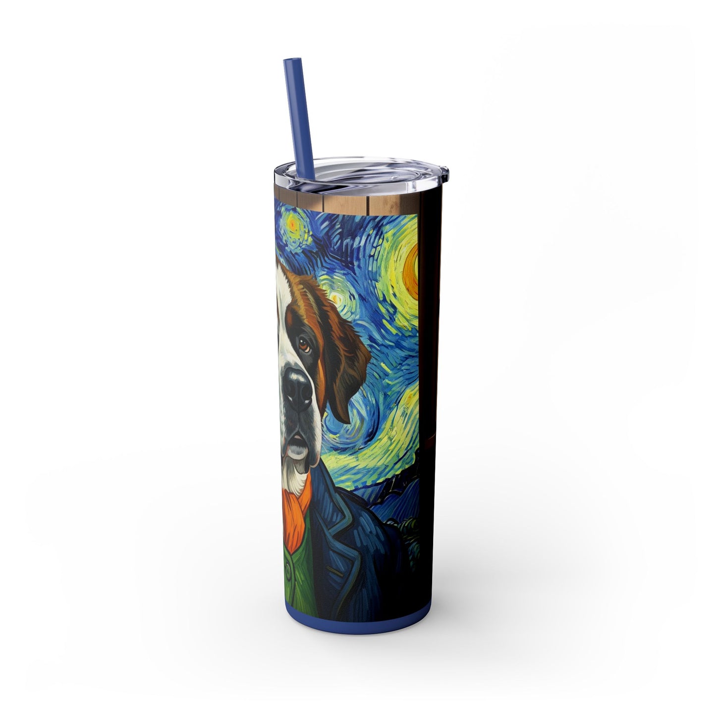 Saint Bernard Tumbler with Straw, 20oz