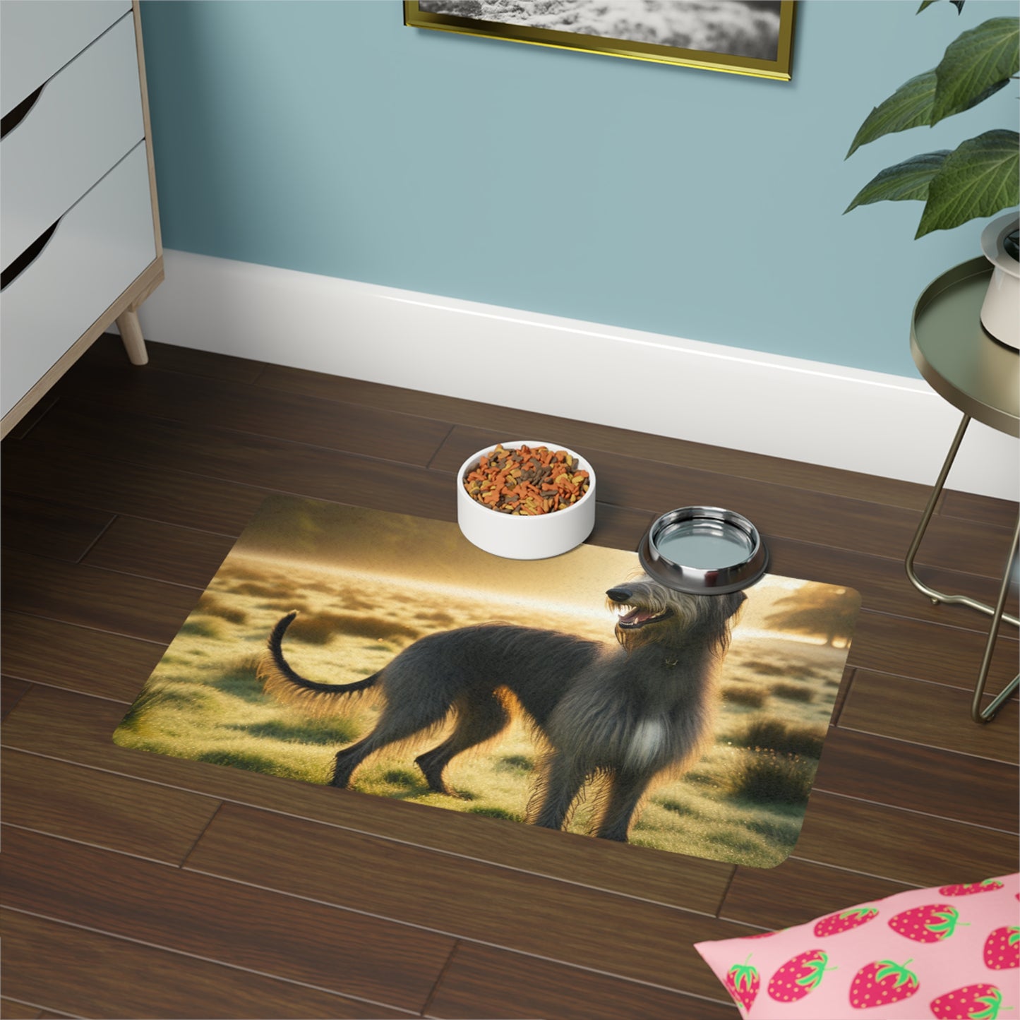Pet Food Mat (12x18) - Scottish Deerhound