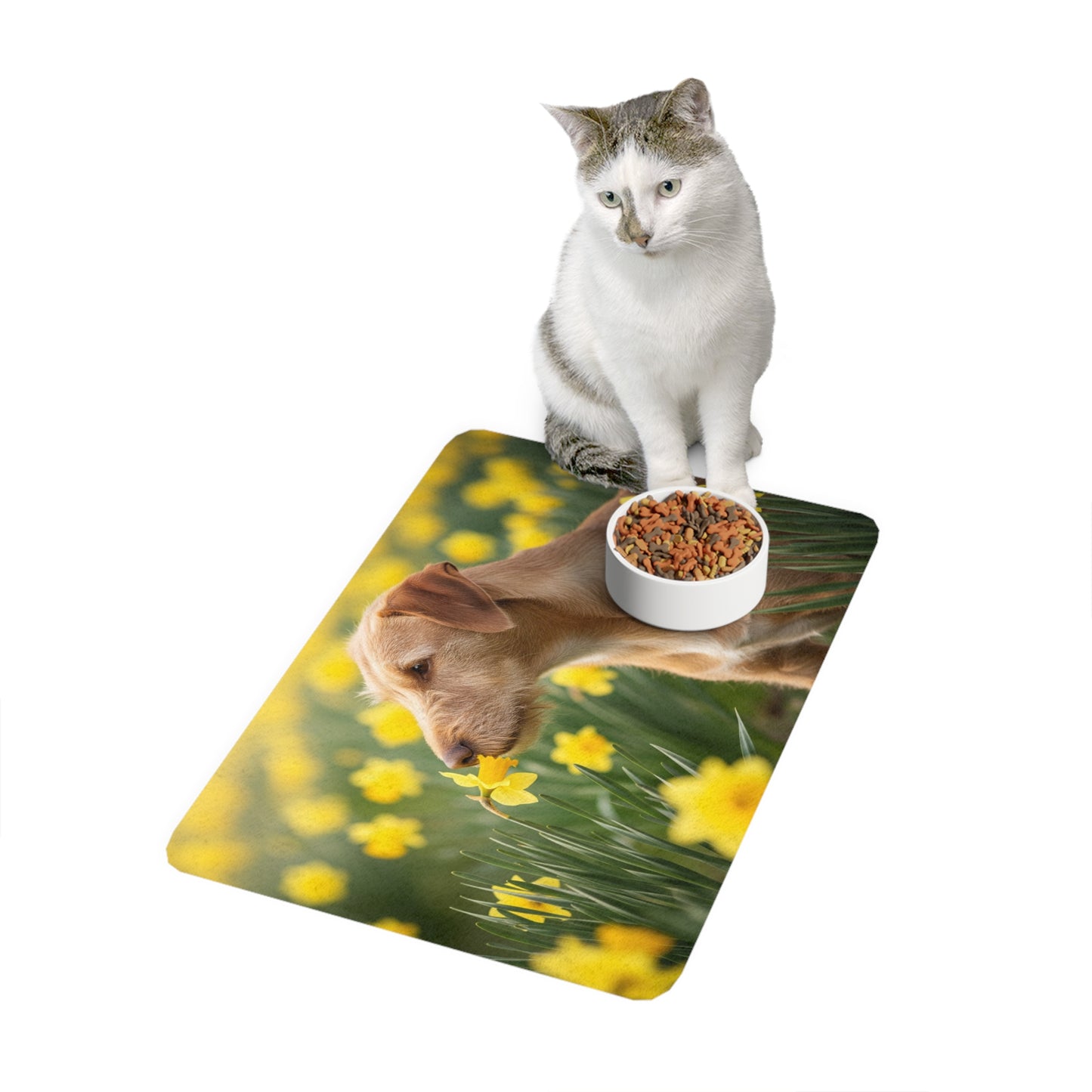Pet Food Mat (12x18) - Portuguese Podengo Pequeno