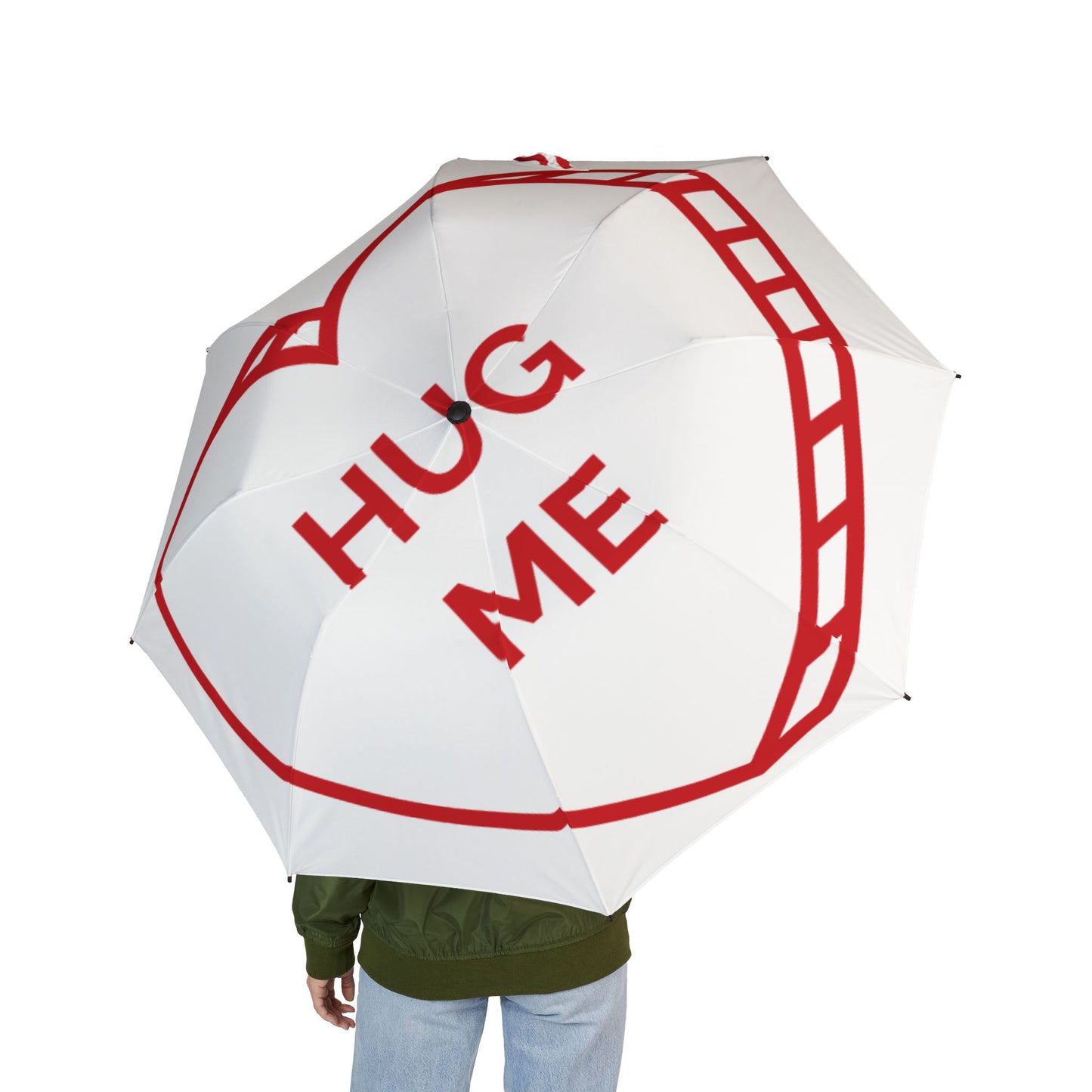Hug Me Candy Hearts Semi-Automatic Foldable Umbrella
