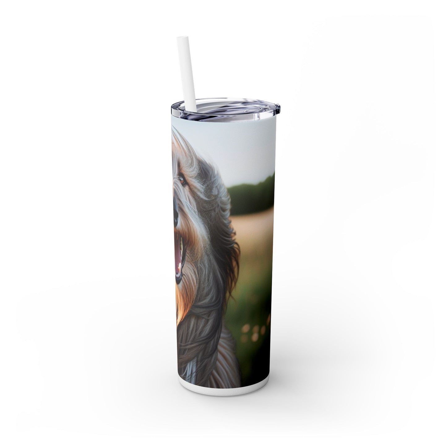 Scottish Deerhound Tumbler with Straw, 20oz