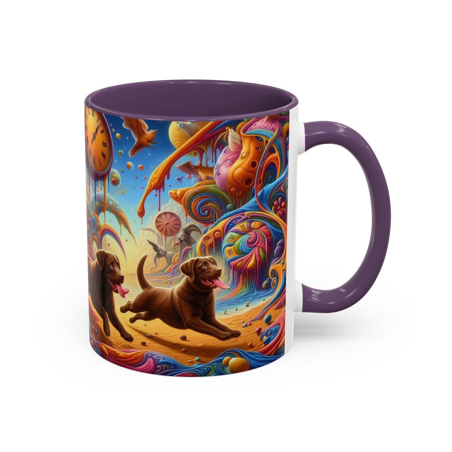 Chocolate Labrador Accent Coffee Mug - Perfect Gift for Dog Lovers