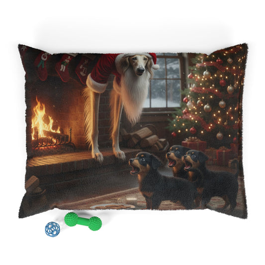 Holiday Fireplace Whoopsie Pet Bed
