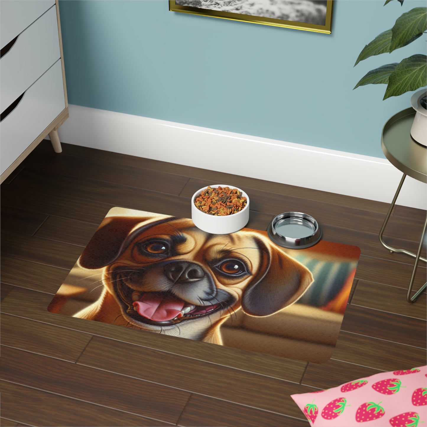 Pet Food Mat (12x18) - Puggle