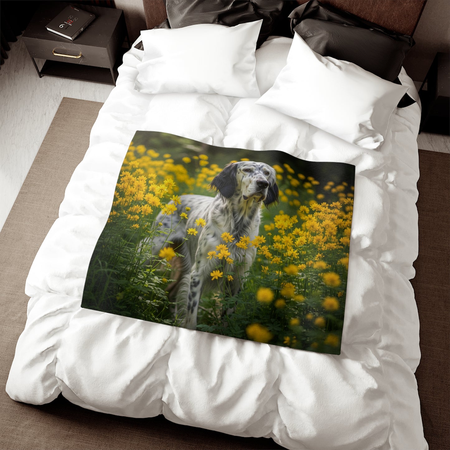 English Setter Sweatshirt Blanket