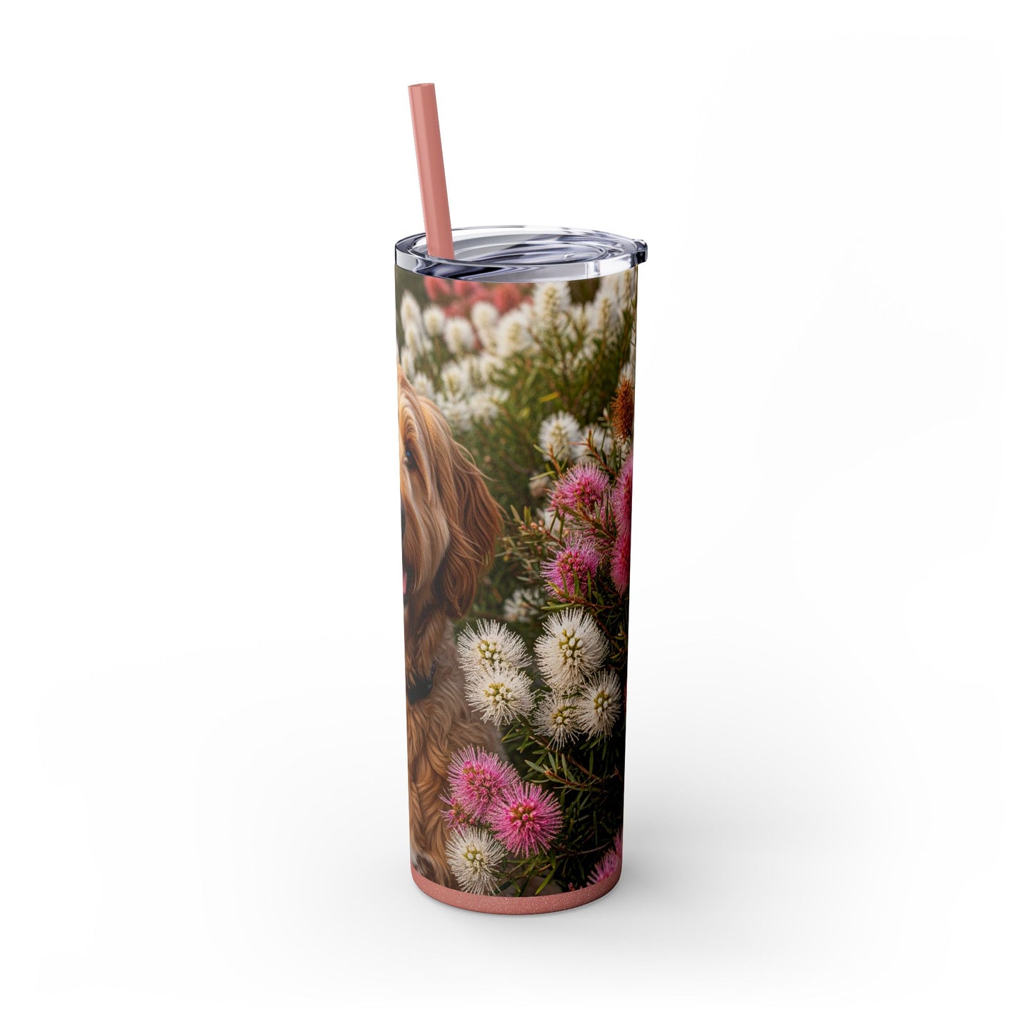 Goldendoodle Tumbler with Straw, 20oz