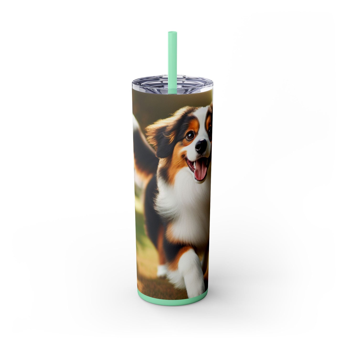 Miniature American Shepherd Tumbler with Straw, 20oz