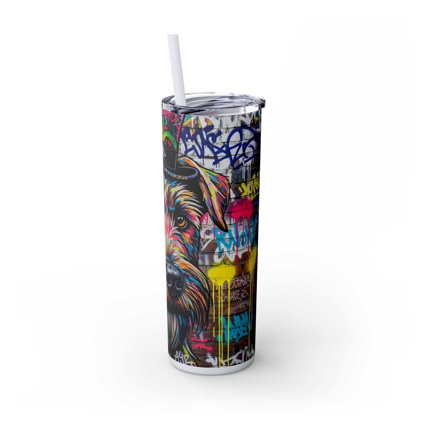 Teddy Roosevelt Terrier Tumbler with Straw, 20oz