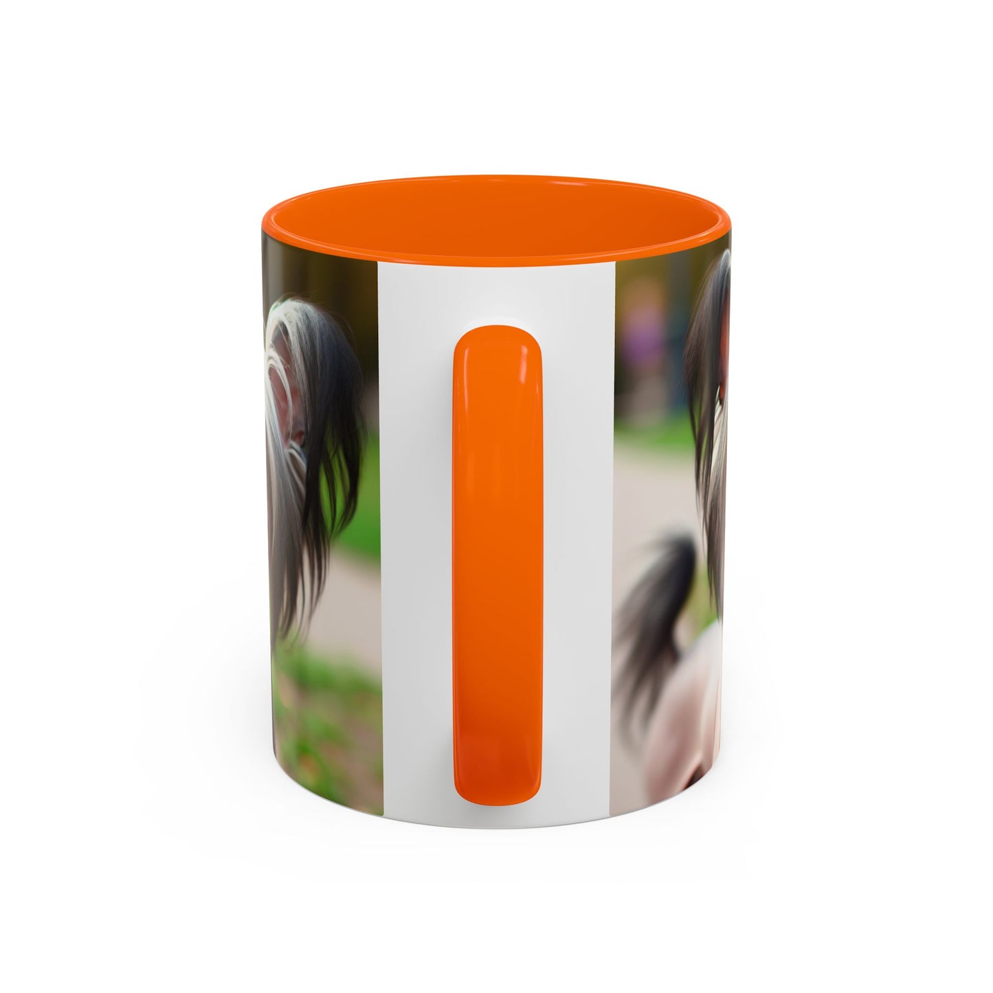 Chinese Crested Dog Accent Coffee Mug - Perfect Gift for Dog Lovers