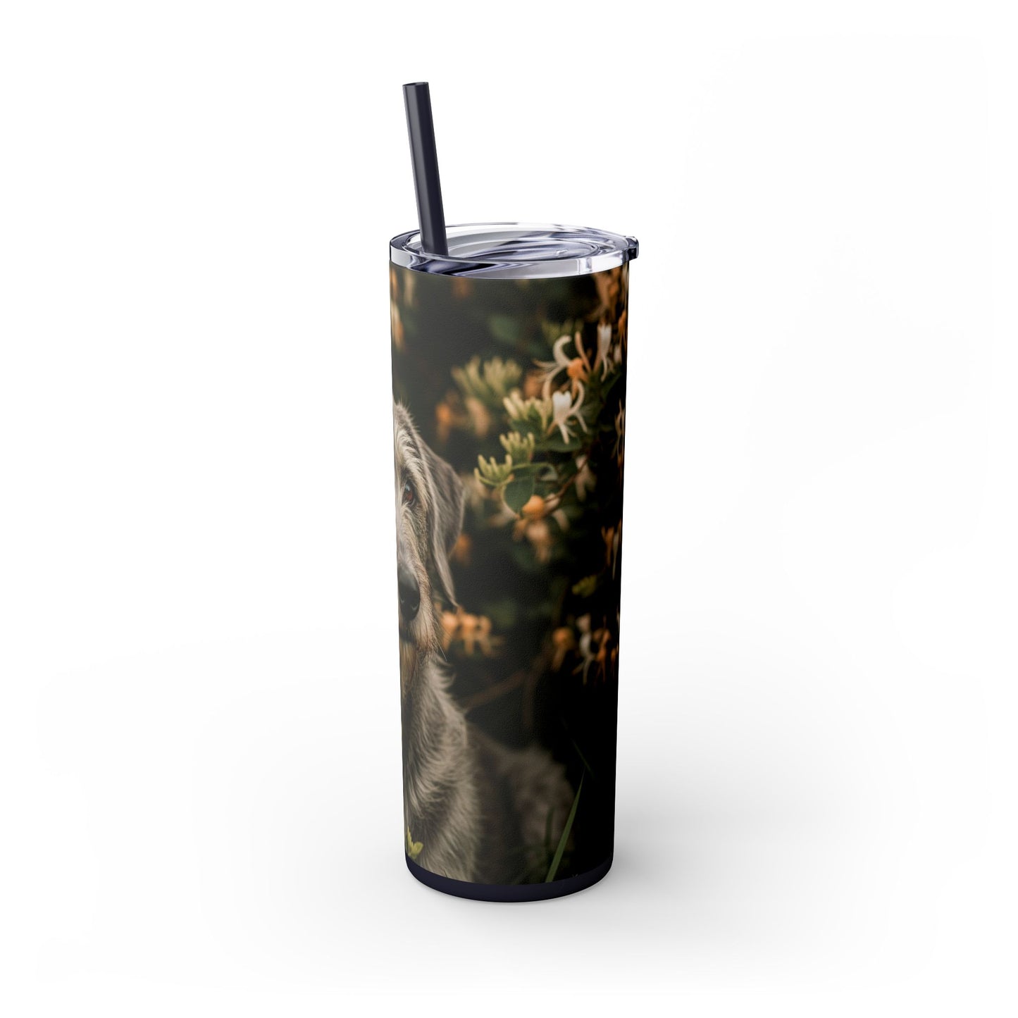 Otterhound Skinny Tumbler with Straw, 20oz