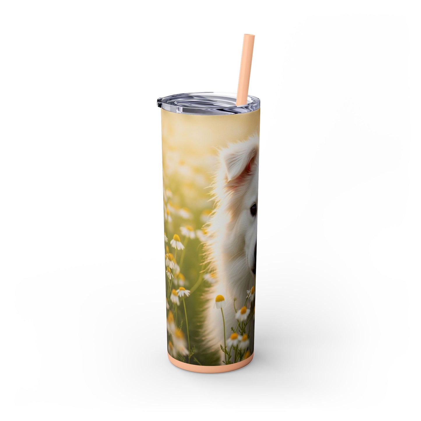 Russkaya Tsvetnaya Bolonka Tumbler with Straw, 20oz