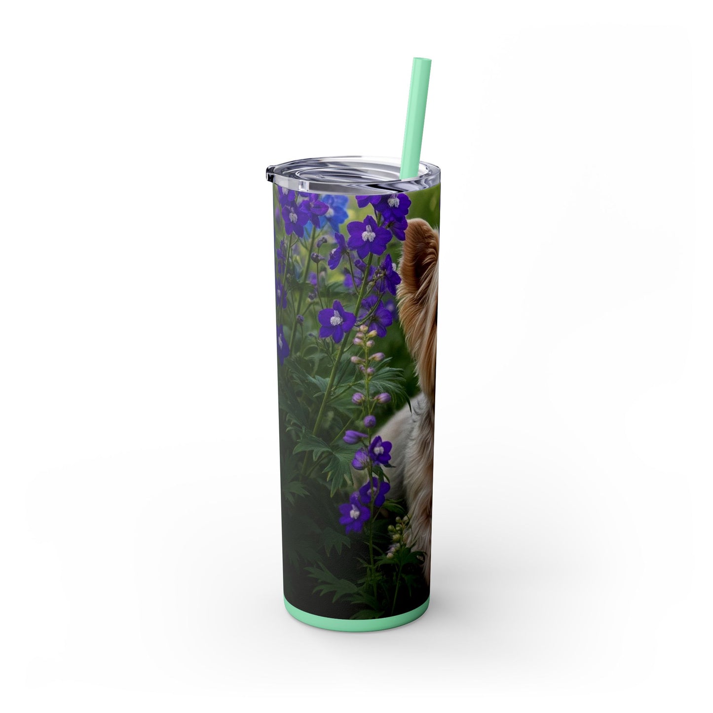 Yorkiepoo Tumbler with Straw, 20oz
