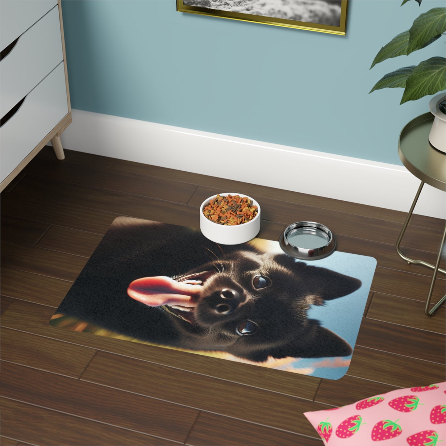 Vertical Pet Food Mat (12x18) - Schipperke