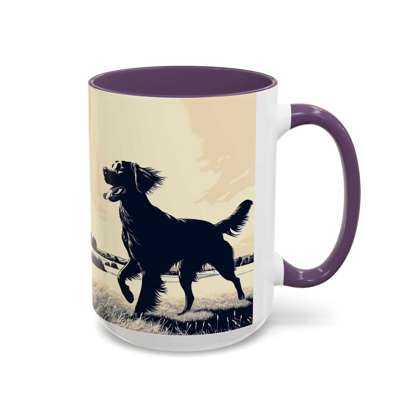 Flat Coated Retriever Accent Coffee Mug - Perfect Gift for Dog Lovers
