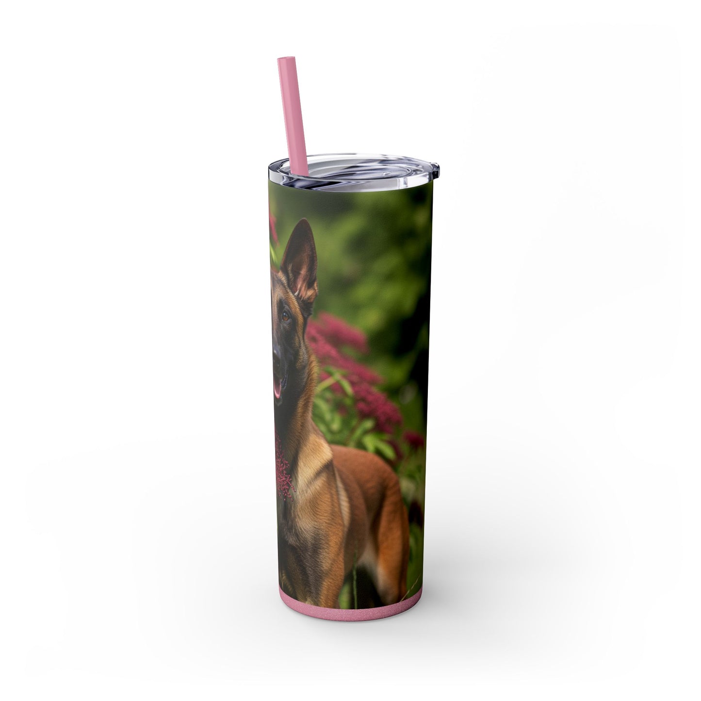 Belgian Shepherd Dog Malinois Tumbler with Straw, 20oz