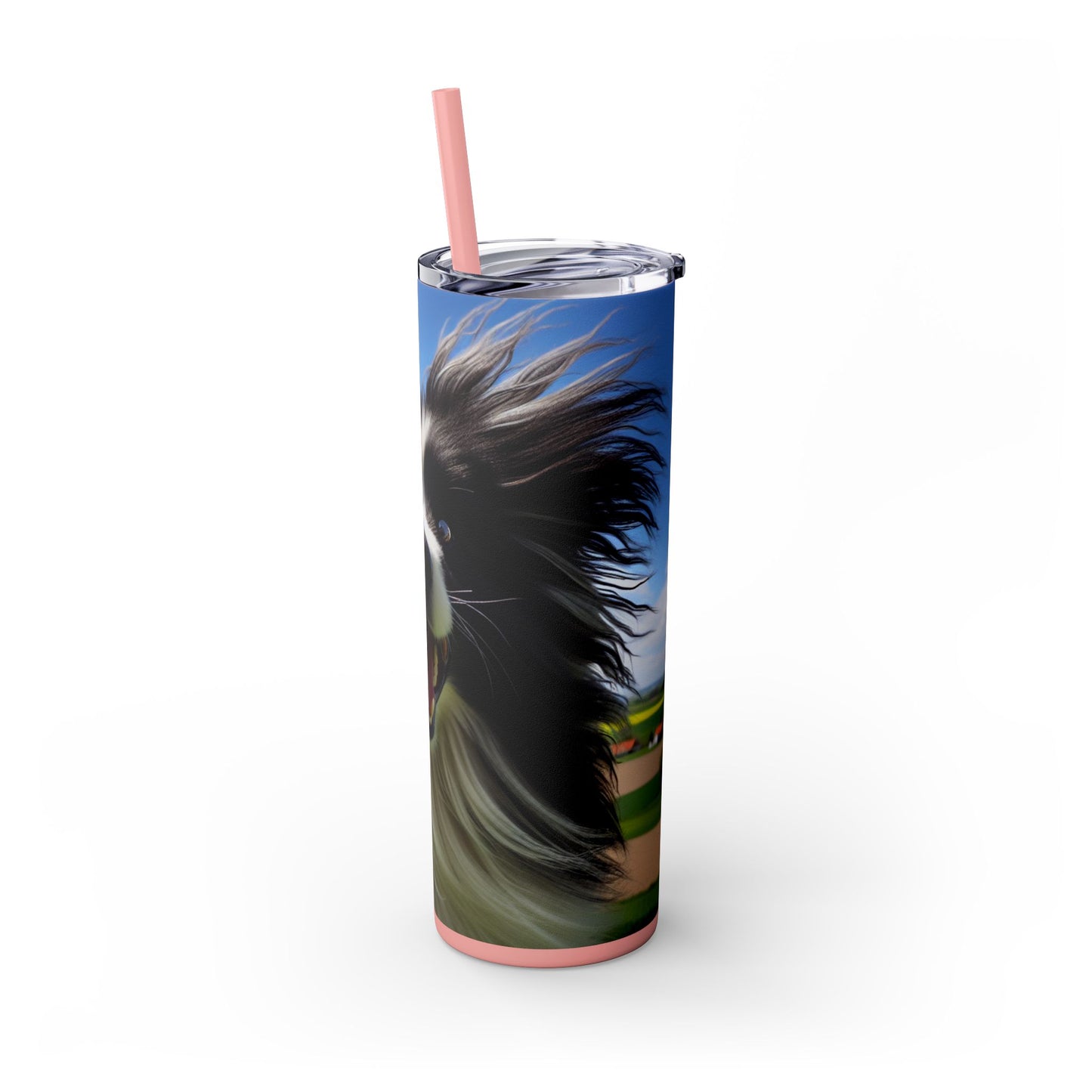 Portuguese Sheepdog Tumbler with Straw, 20oz