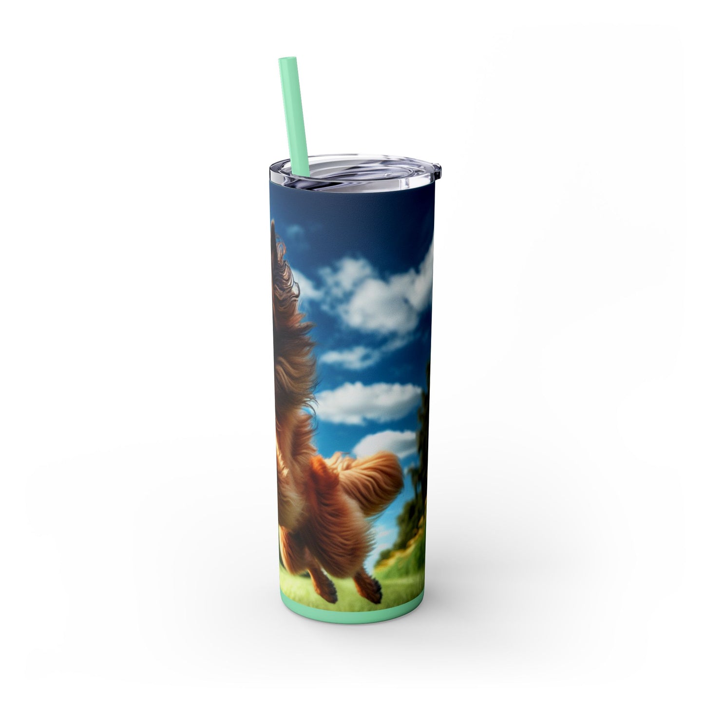 Belgian Shepherd Dog Laekenois Tumbler with Straw, 20oz