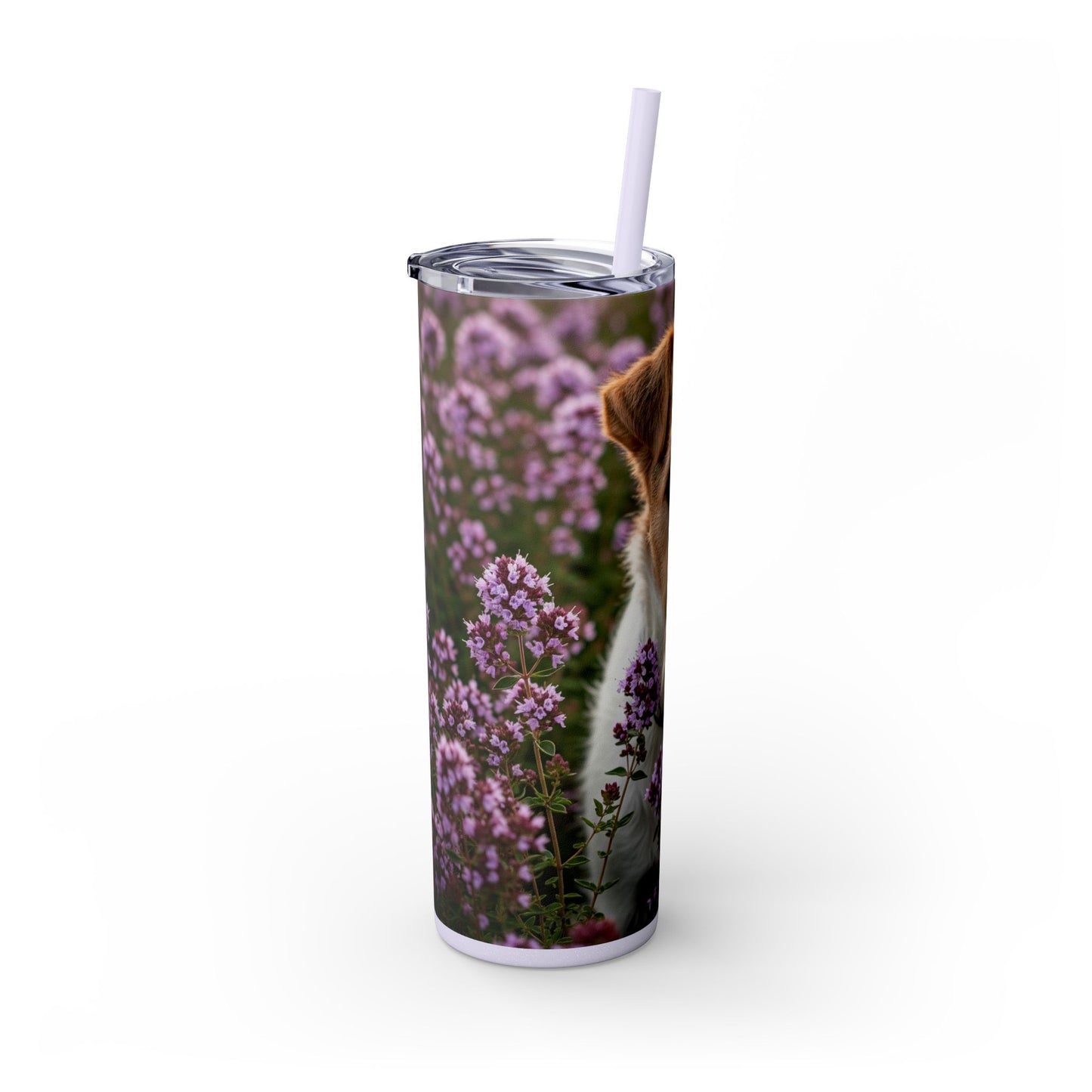 Fox Terrier Tumbler with Straw, 20oz