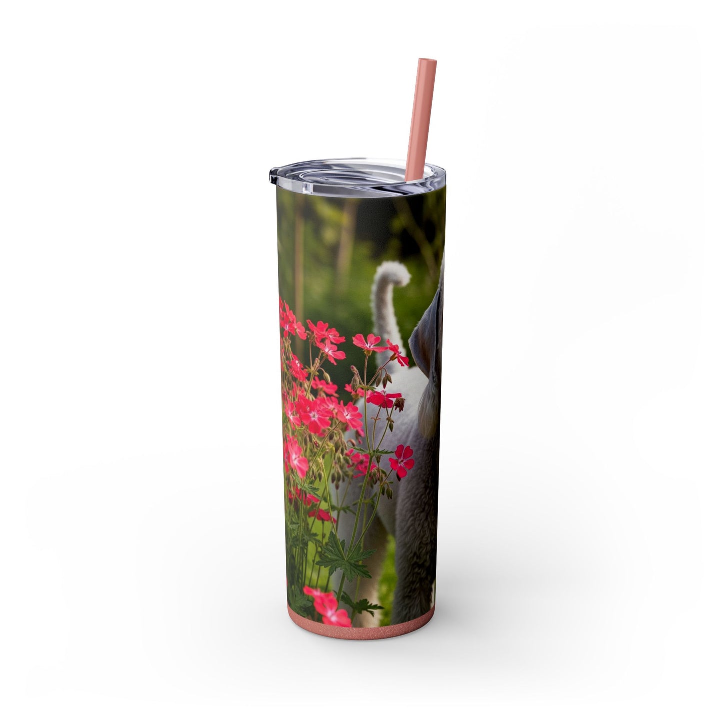 Bedlington Terrier Tumbler with Straw, 20oz