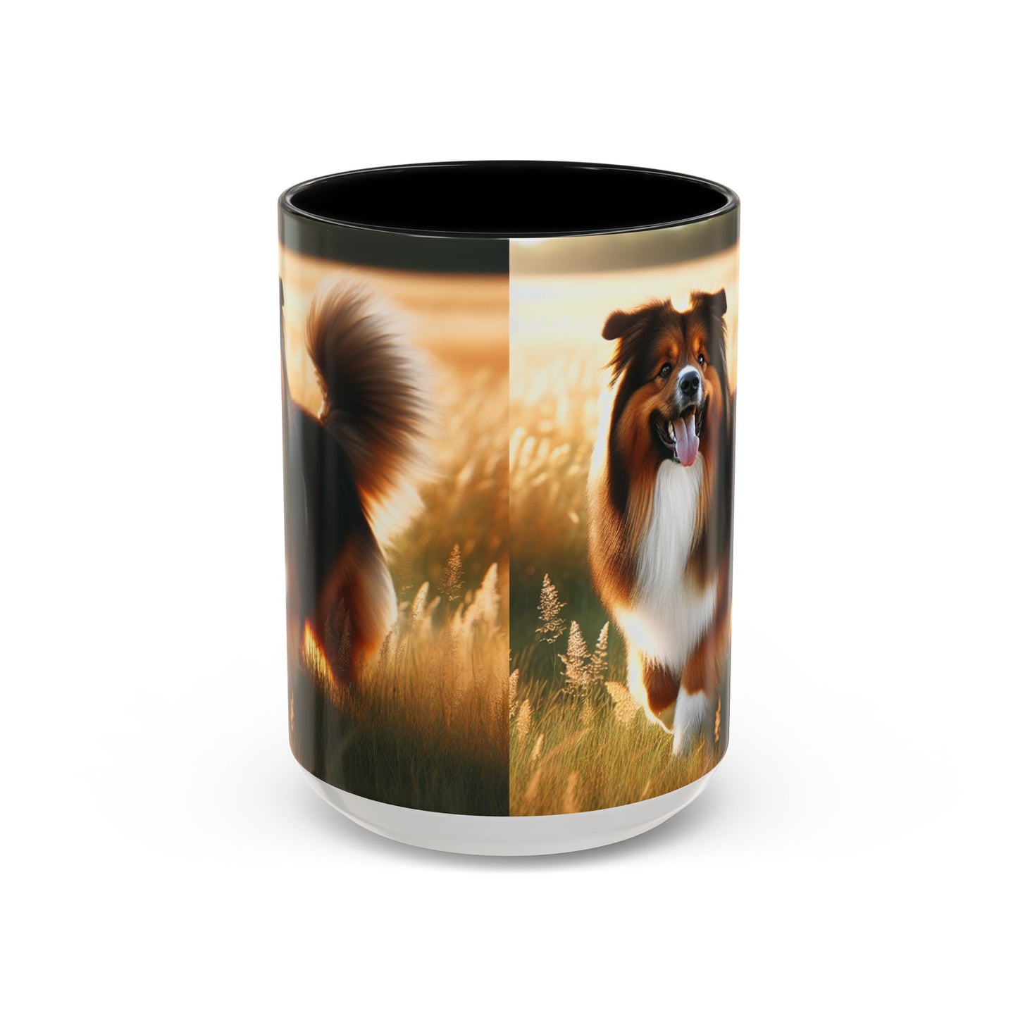 Bohemian Shepherd Accent Coffee Mug - Perfect Gift for Dog Lovers