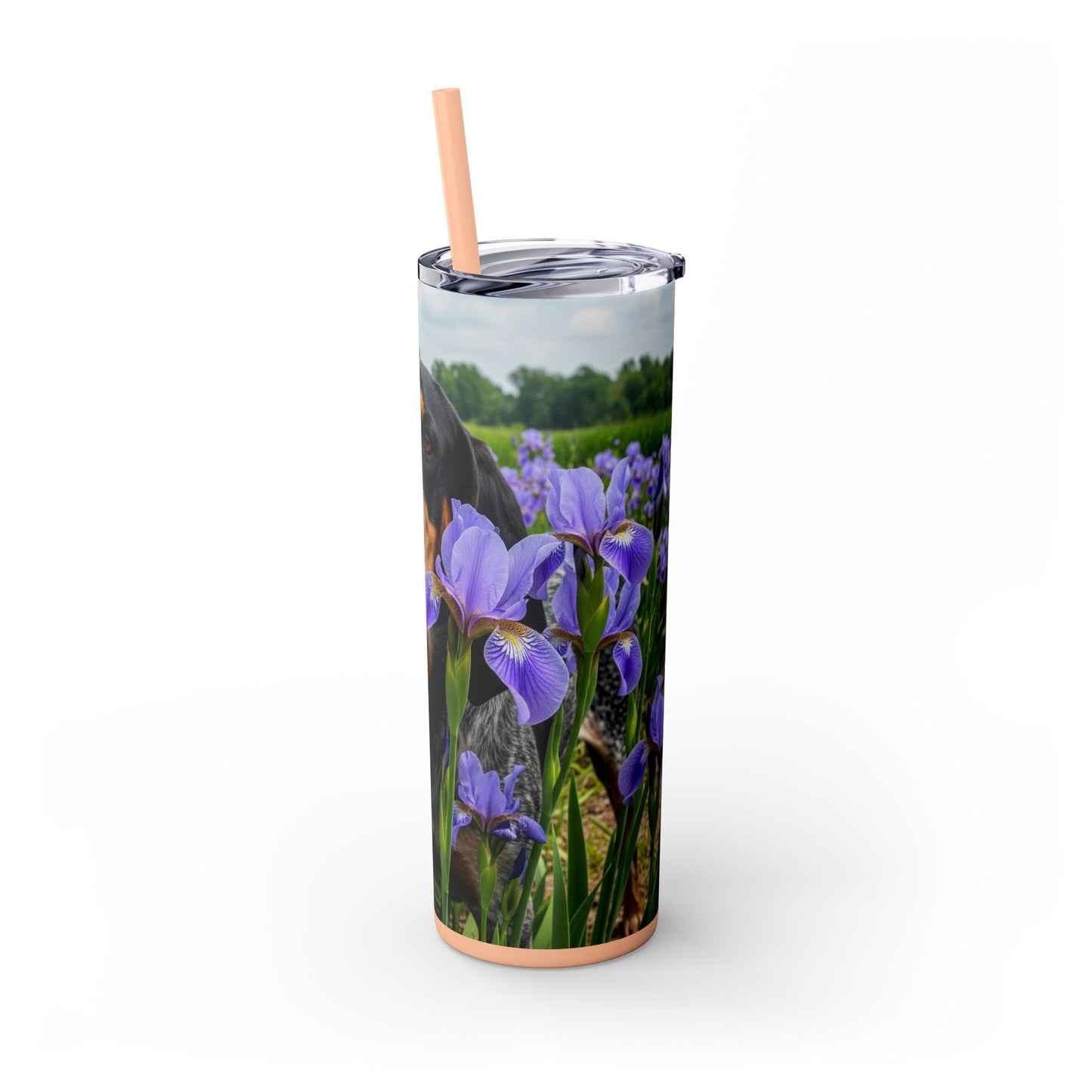 Bluetick Coonhound Tumbler with Straw, 20oz