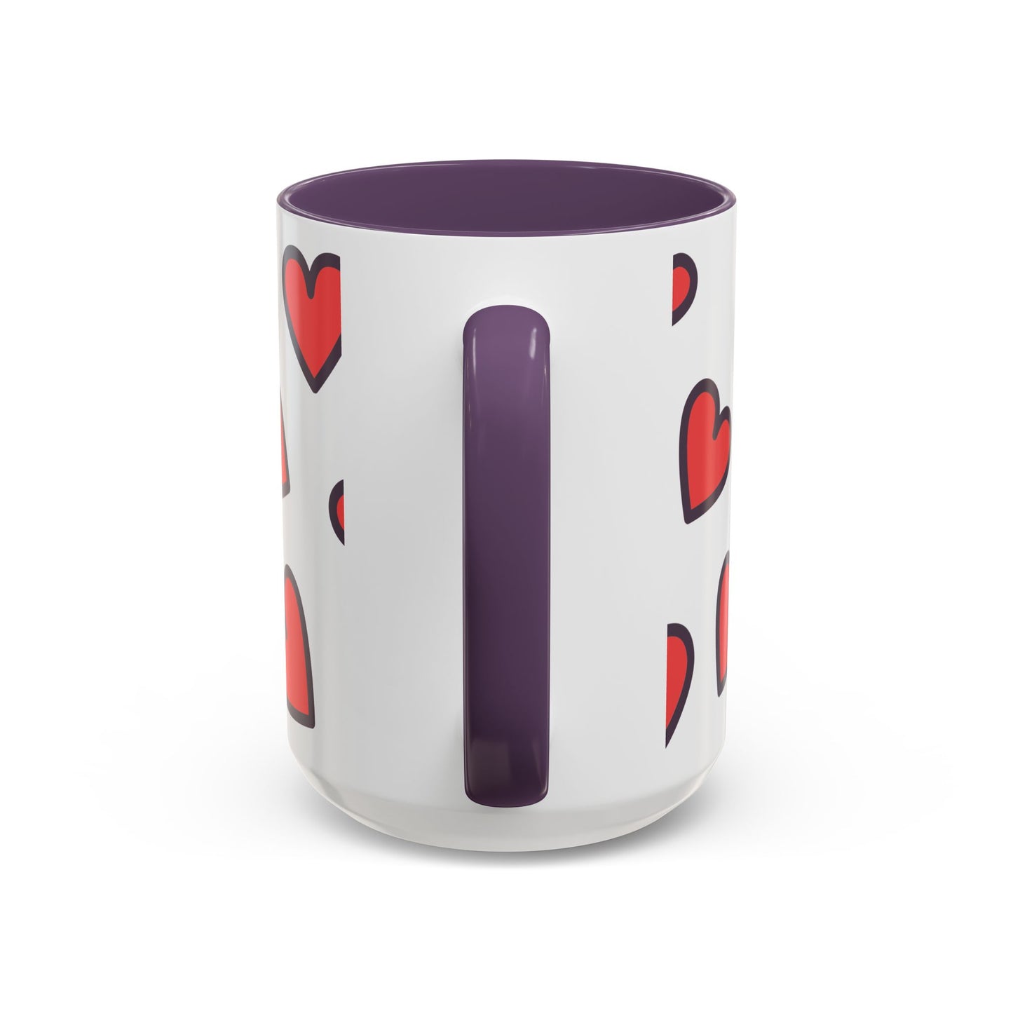 Hearts Accent Coffee Mug - Perfect Gift for Dog Lovers