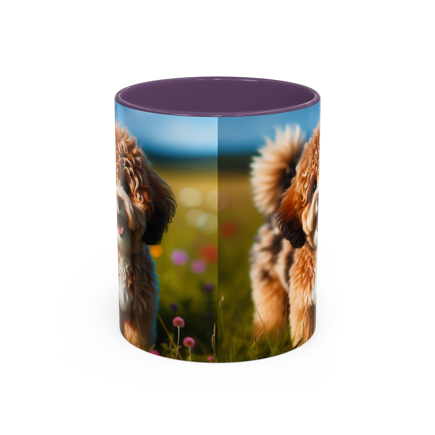 Russkaya Tsvetnaya Bolonka Accent Coffee Mug - Perfect Gift for Dog Lovers