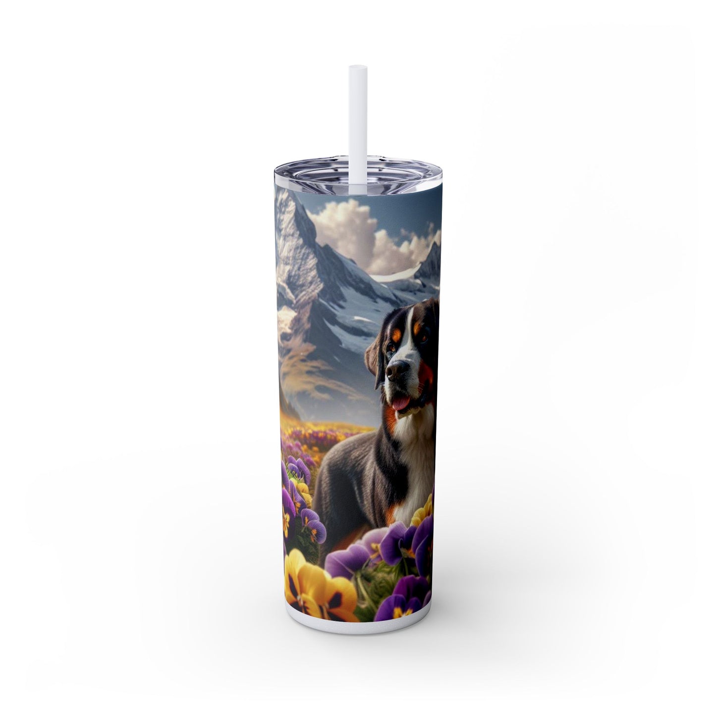 Greater Swiss Mountain Dog Tumbler with Straw, 20oz