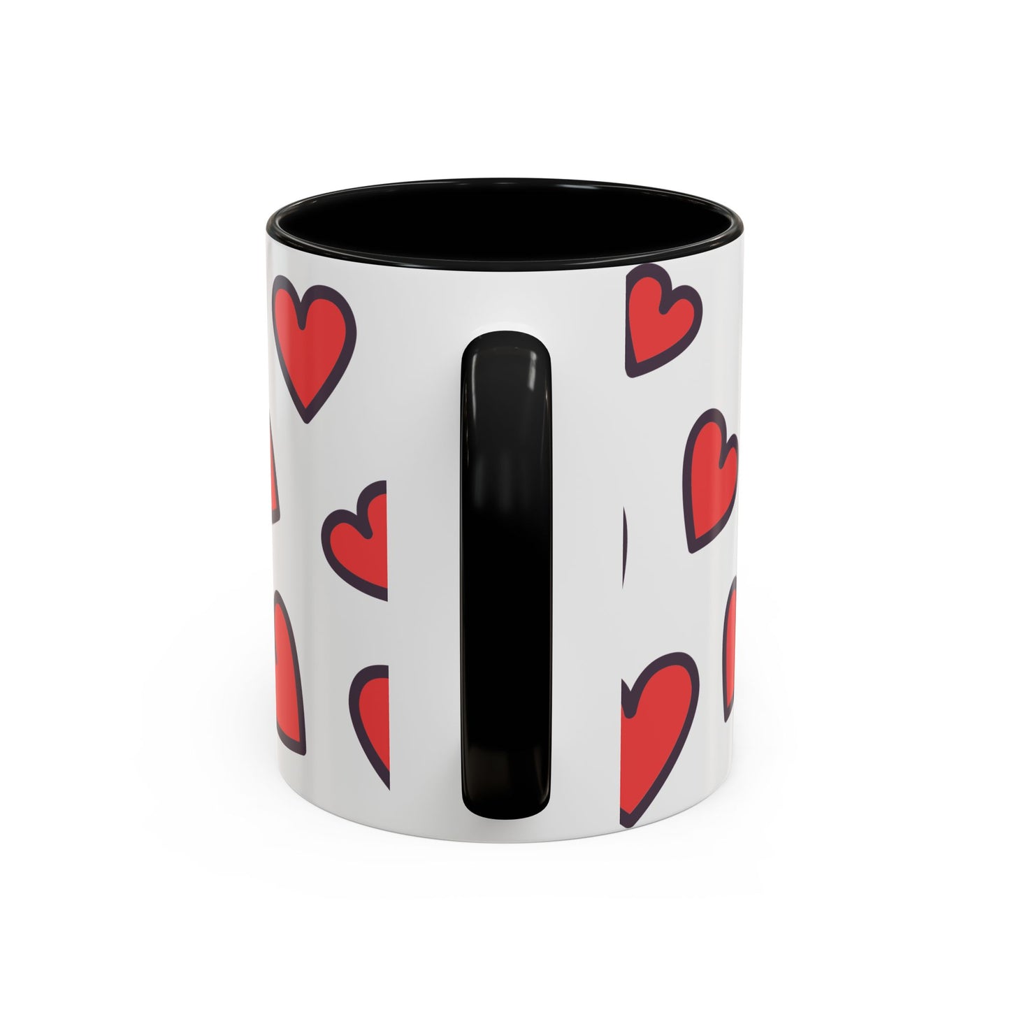 Hearts Accent Coffee Mug - Perfect Gift for Dog Lovers