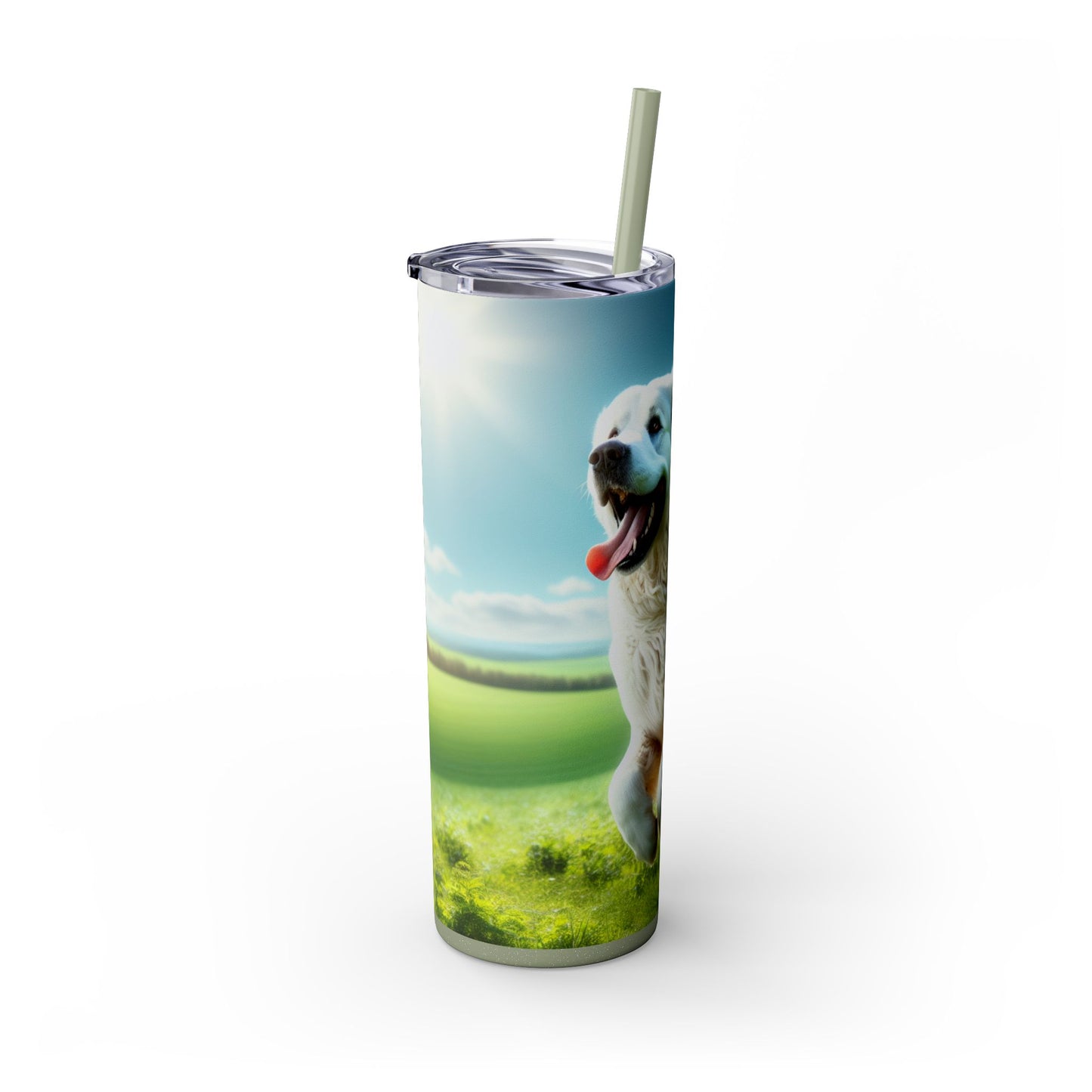 Kuvasz Tumbler with Straw, 20oz