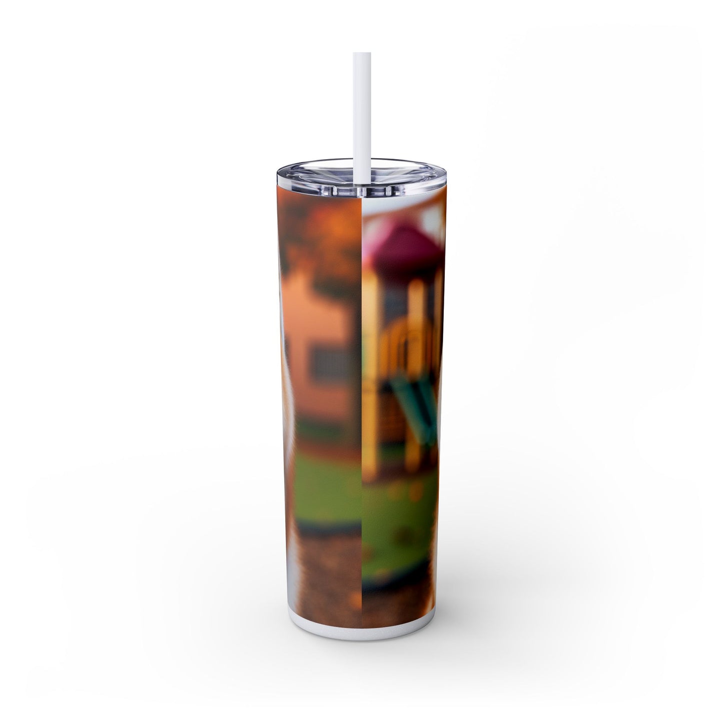 Japanese Akitainu Tumbler with Straw, 20oz
