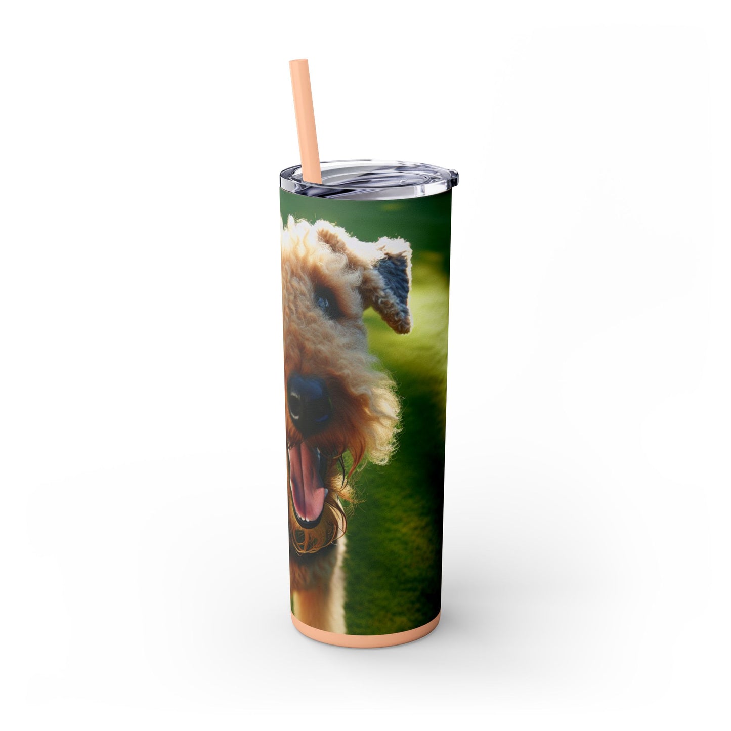 Airedale Terrier Tumbler with Straw, 20oz