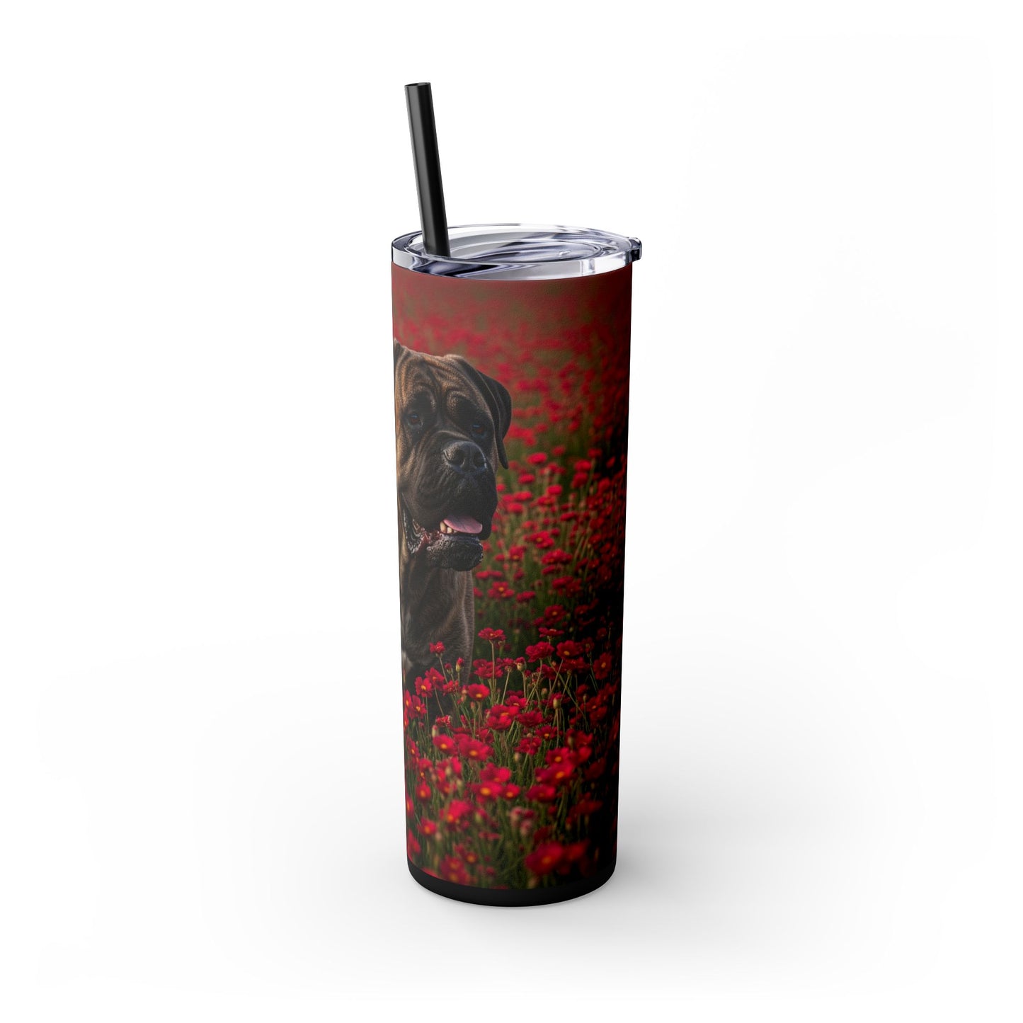 Bullmastiff Tumbler with Straw, 20oz