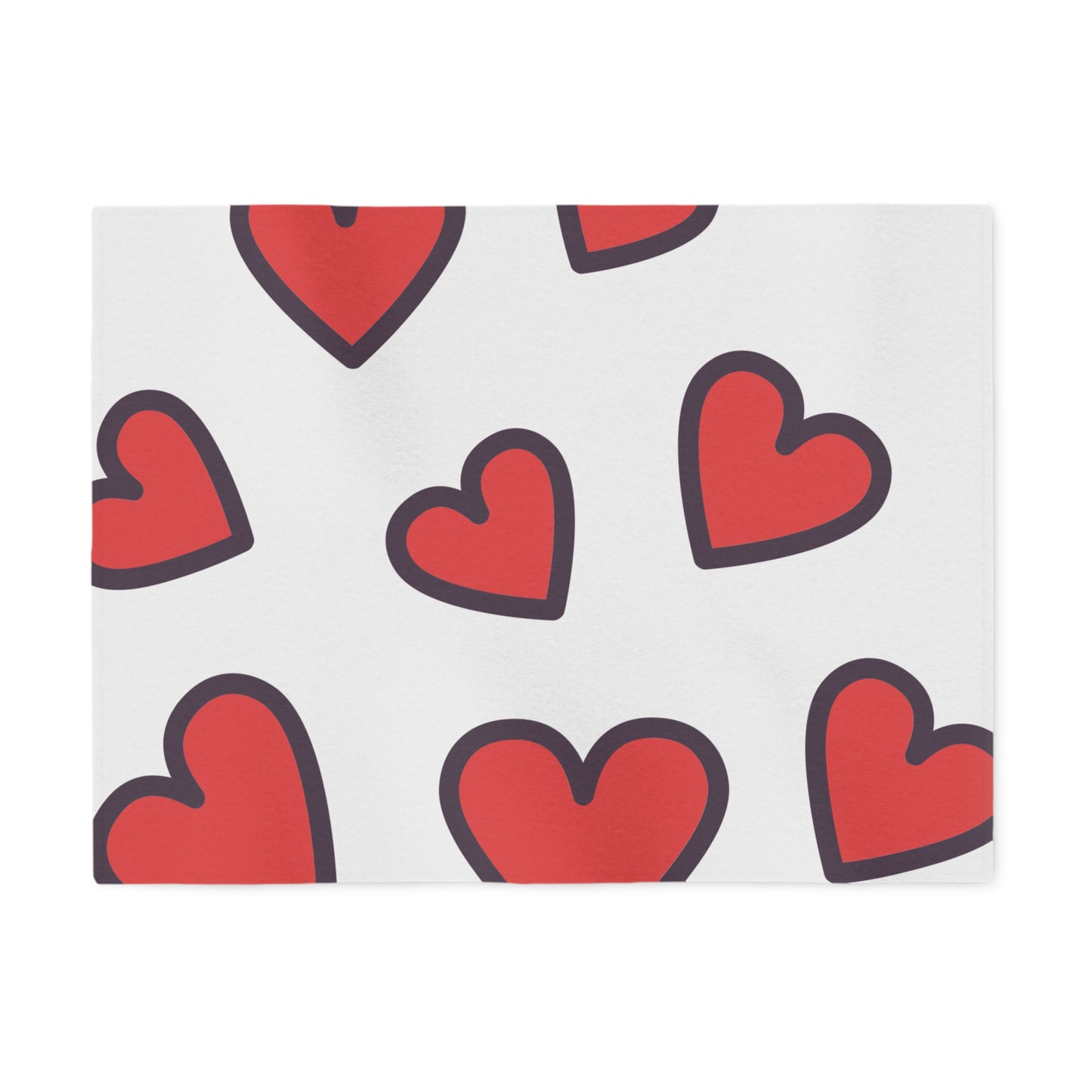 Hearts Sweatshirt Blanket