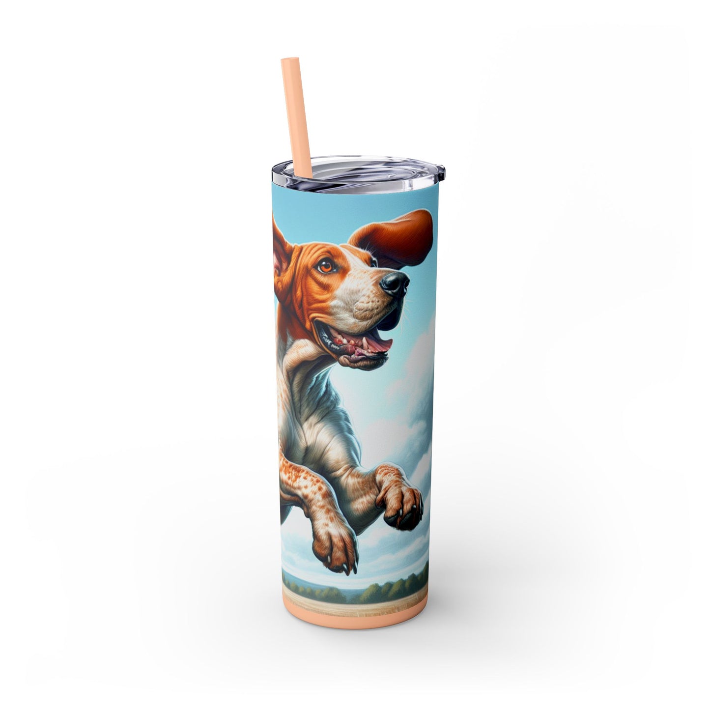 American English Coonhound Tumbler with Straw, 20oz