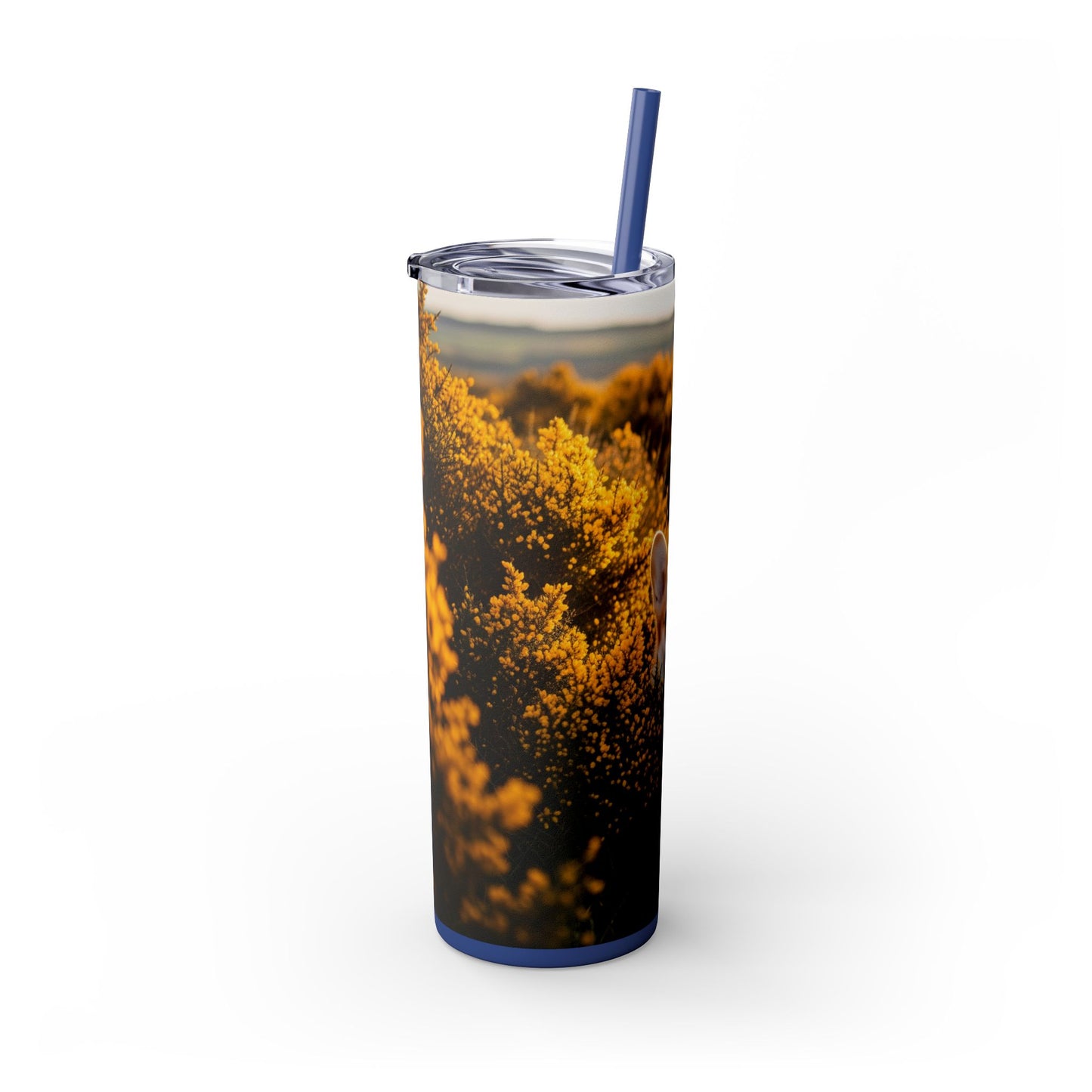 Pembroke Welsh Corgi Skinny Tumbler with Straw, 20oz