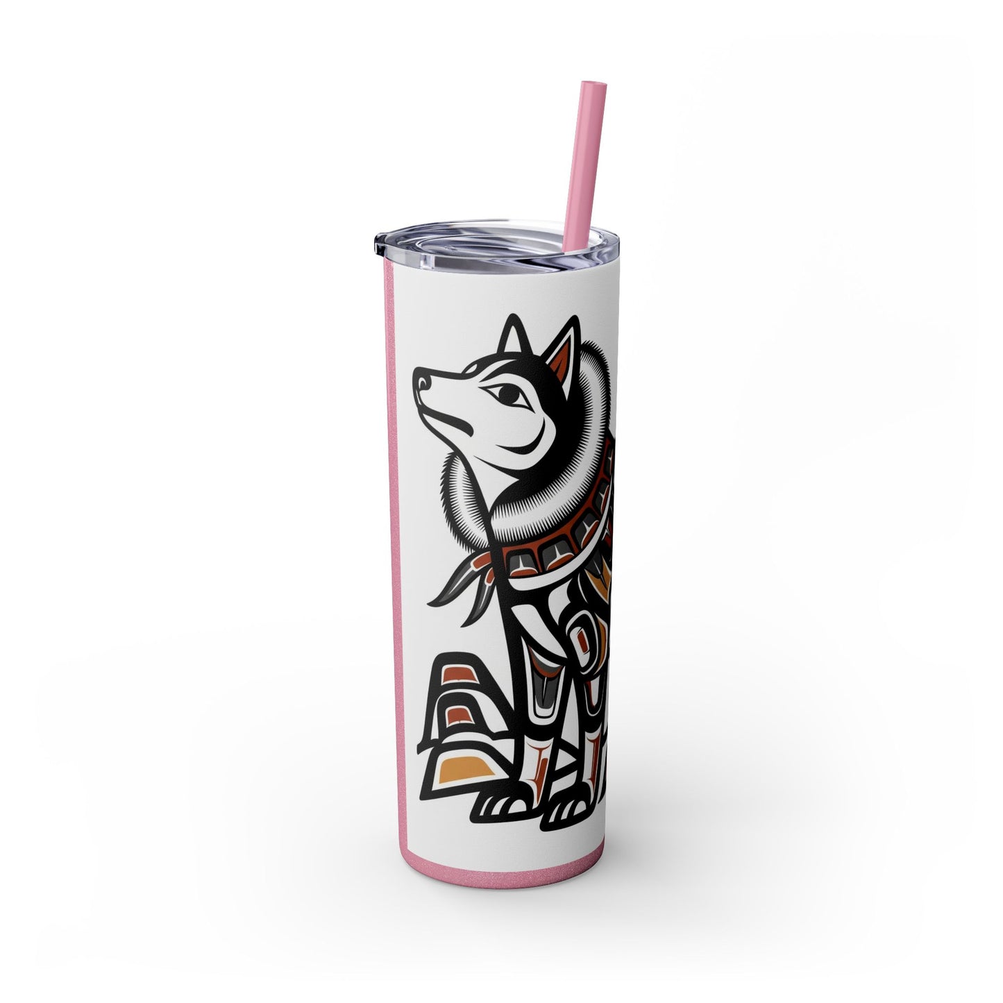 Siberian Husky Tumbler with Straw, 20oz