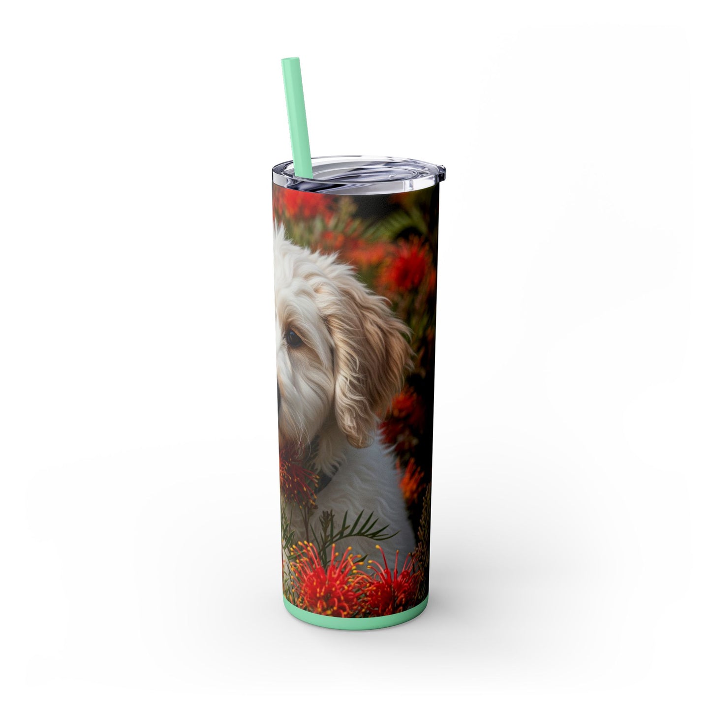 Labradoodle Tumbler with Straw, 20oz