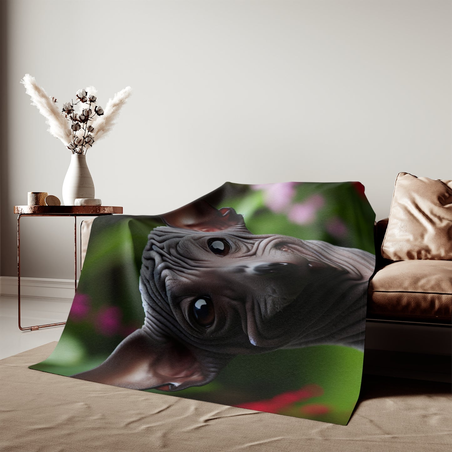 Peruvian Hairless Dog Sweatshirt Blanket
