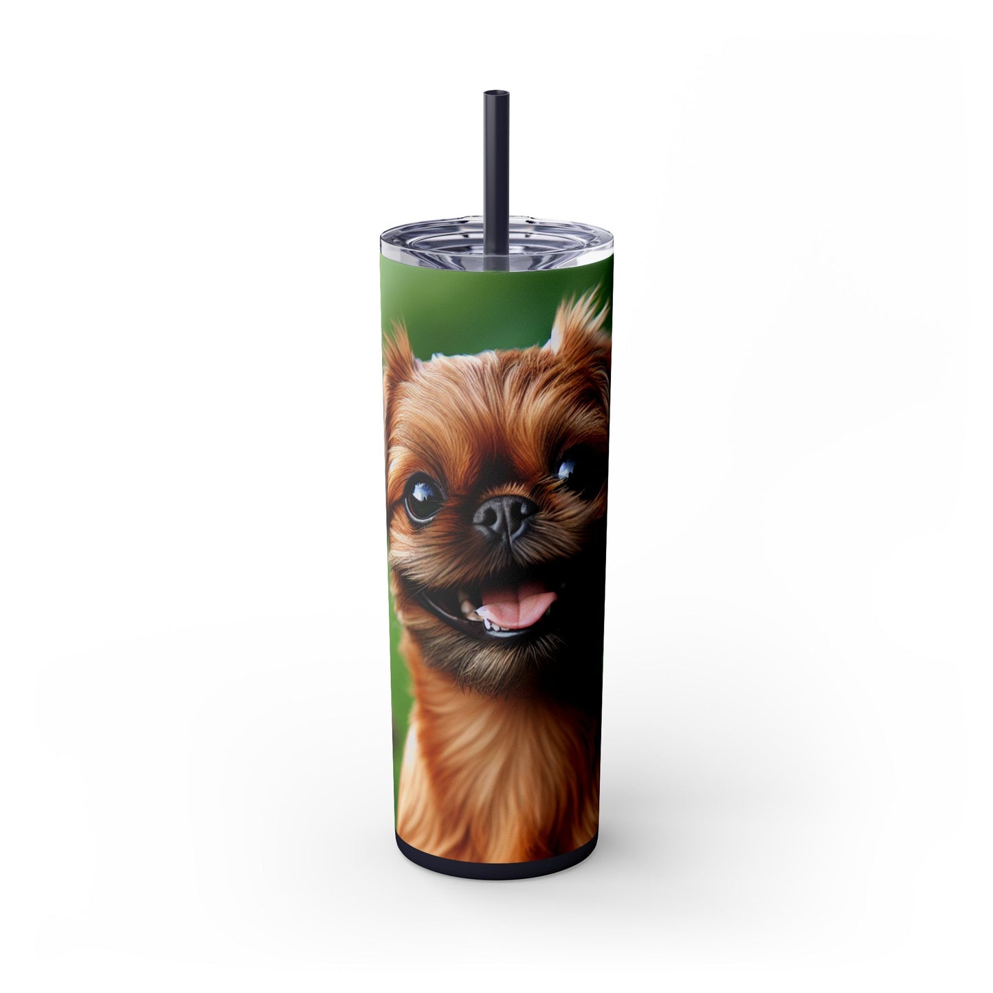 Brussels Griffon Tumbler with Straw, 20oz