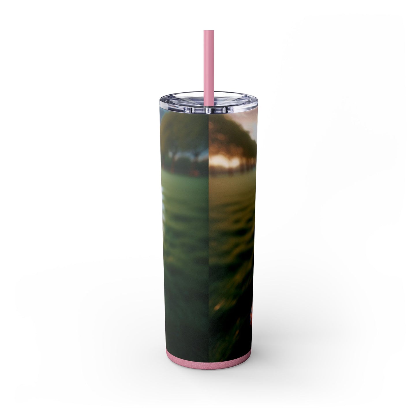 Brittany Dog Tumbler with Straw, 20oz
