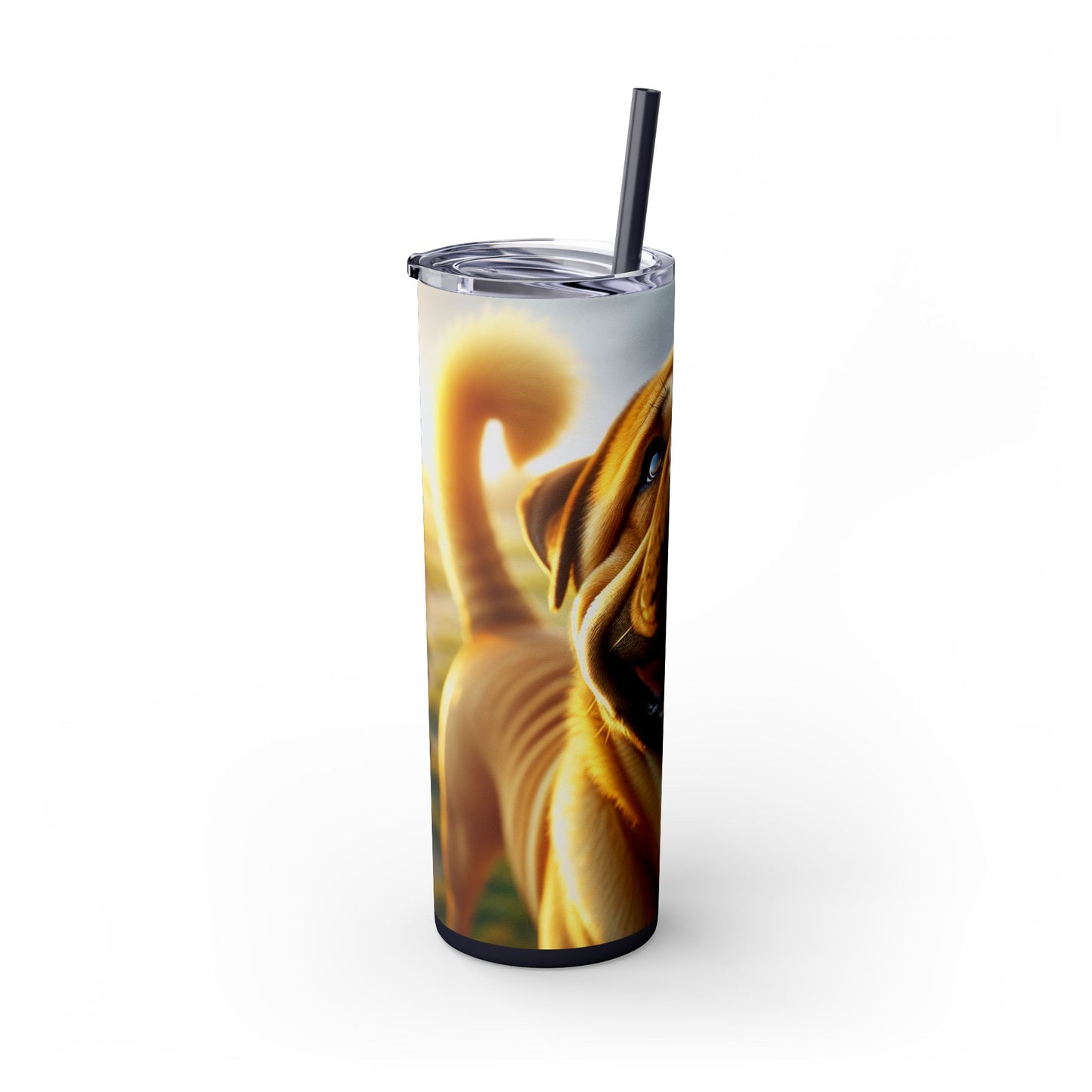 Bully Kutta Skinny Tumbler with Straw, 20oz