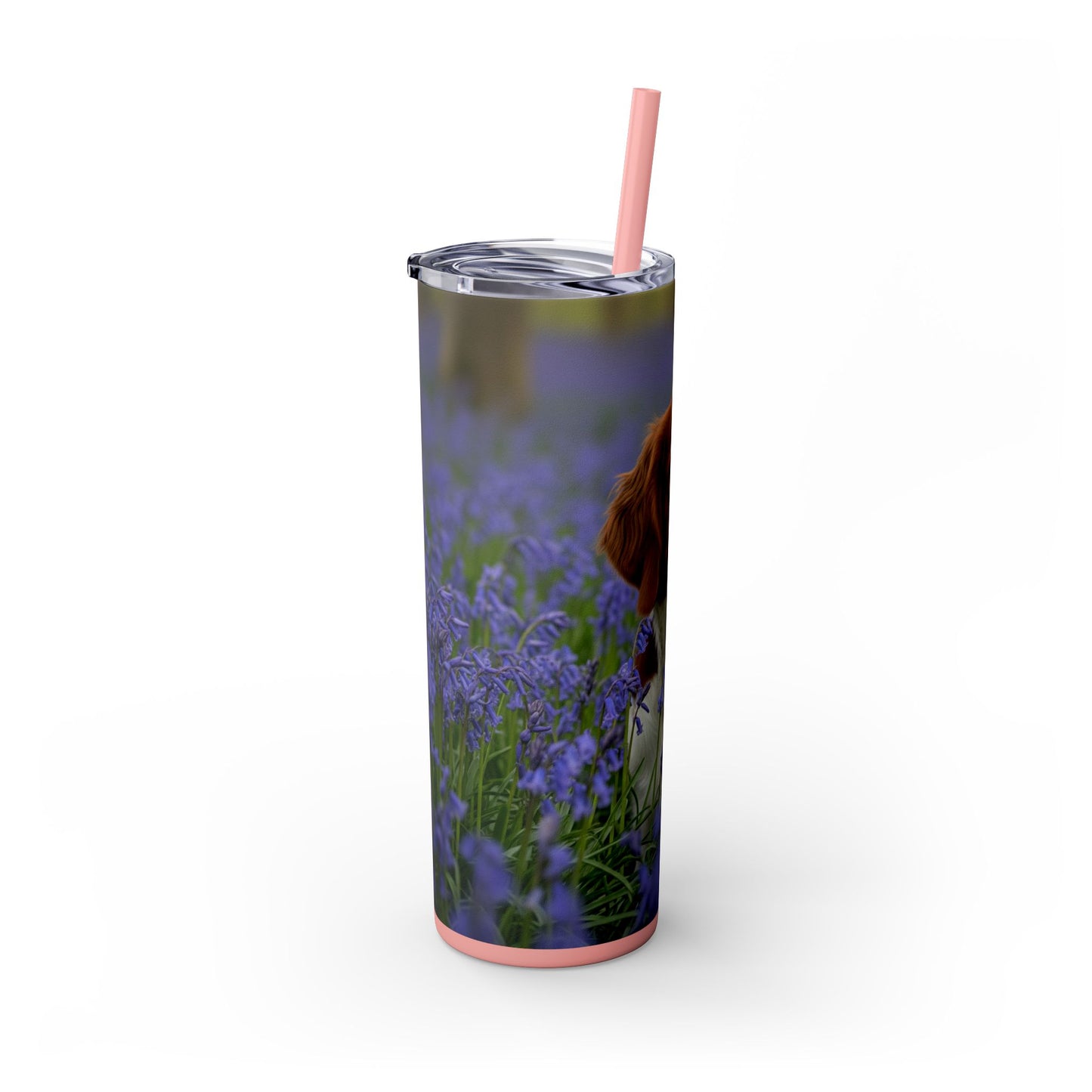Welsh Springer Spaniel Skinny Tumbler with Straw, 20oz